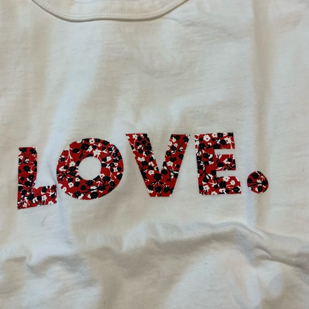 Rebecca Minkoff Love Floral Wesley Cropped Tee Size Small - Picture 2 of 3
